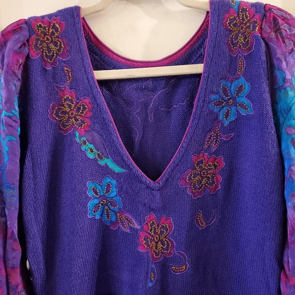 vintage Umi Collections by Anne Crimmins sweater/blouse size S - Picture 7 of 10